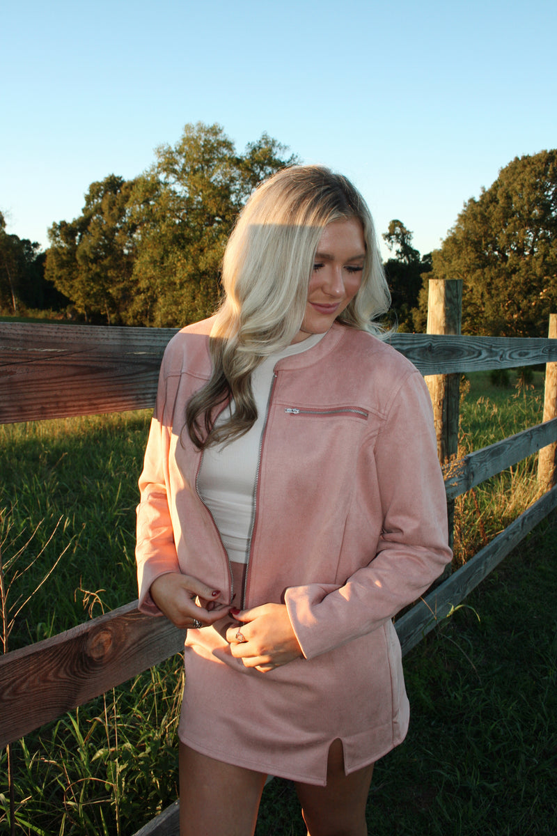 Callie Suede Jacket
