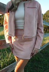 Callie Suede Skirt