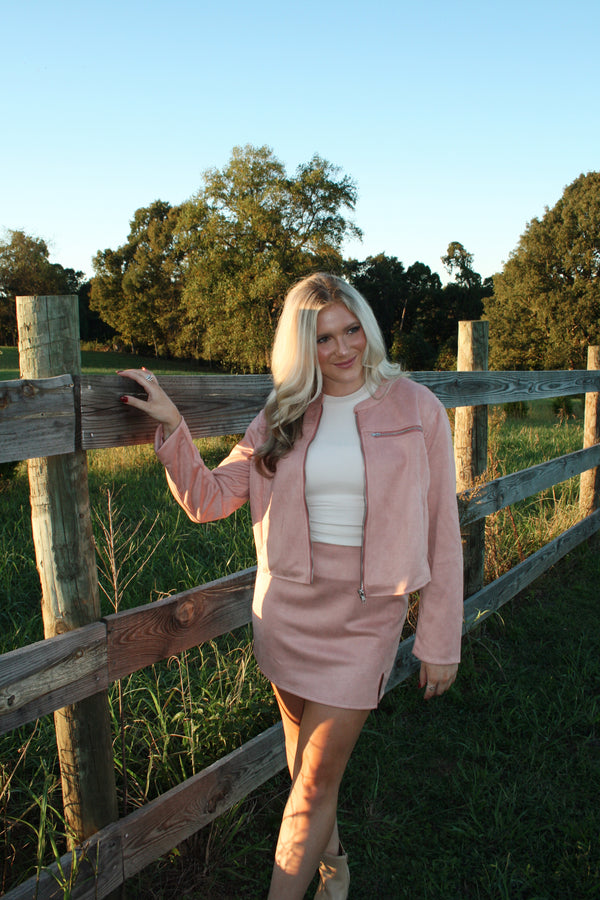Callie Suede Jacket