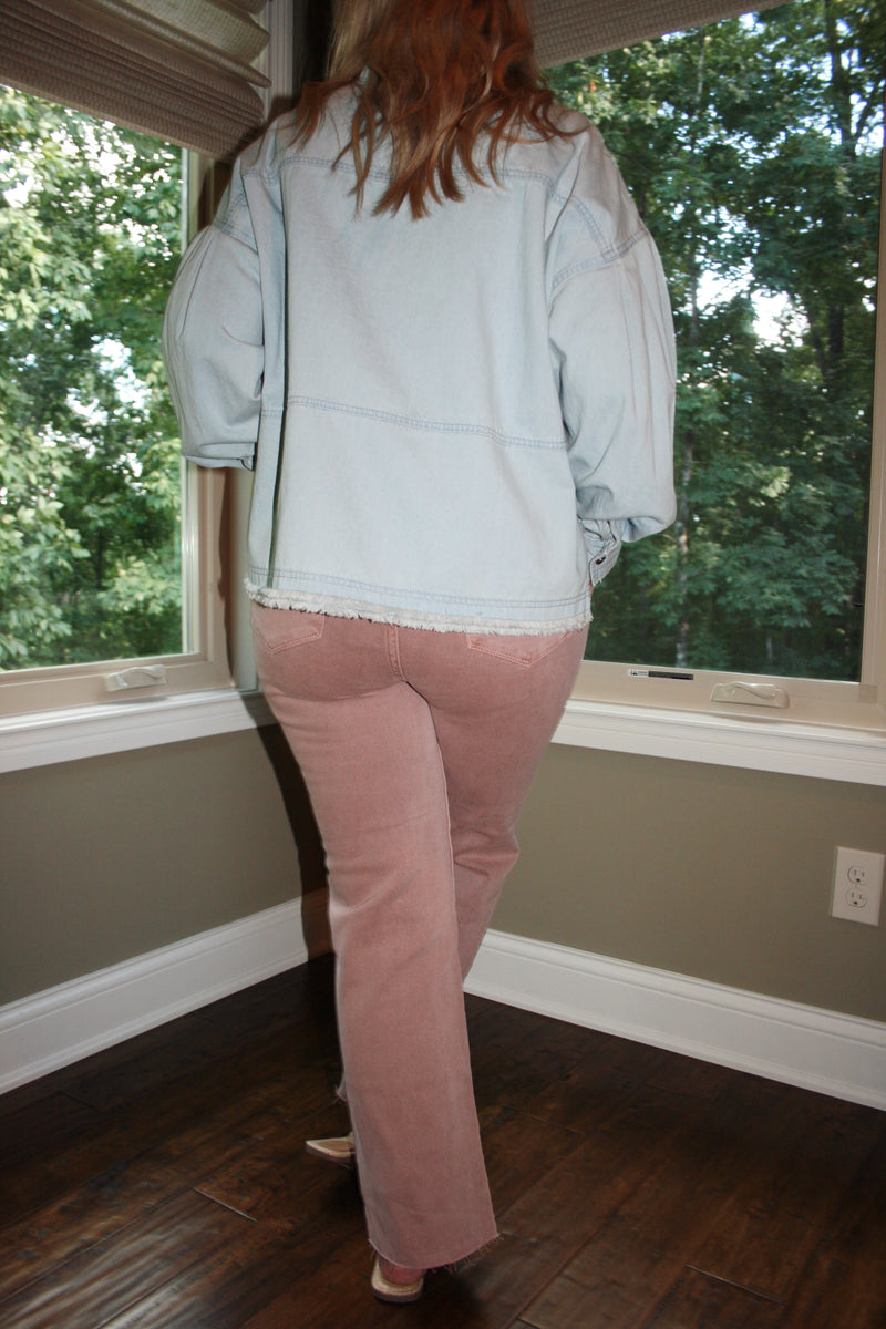 Aliza Mauve Jeans