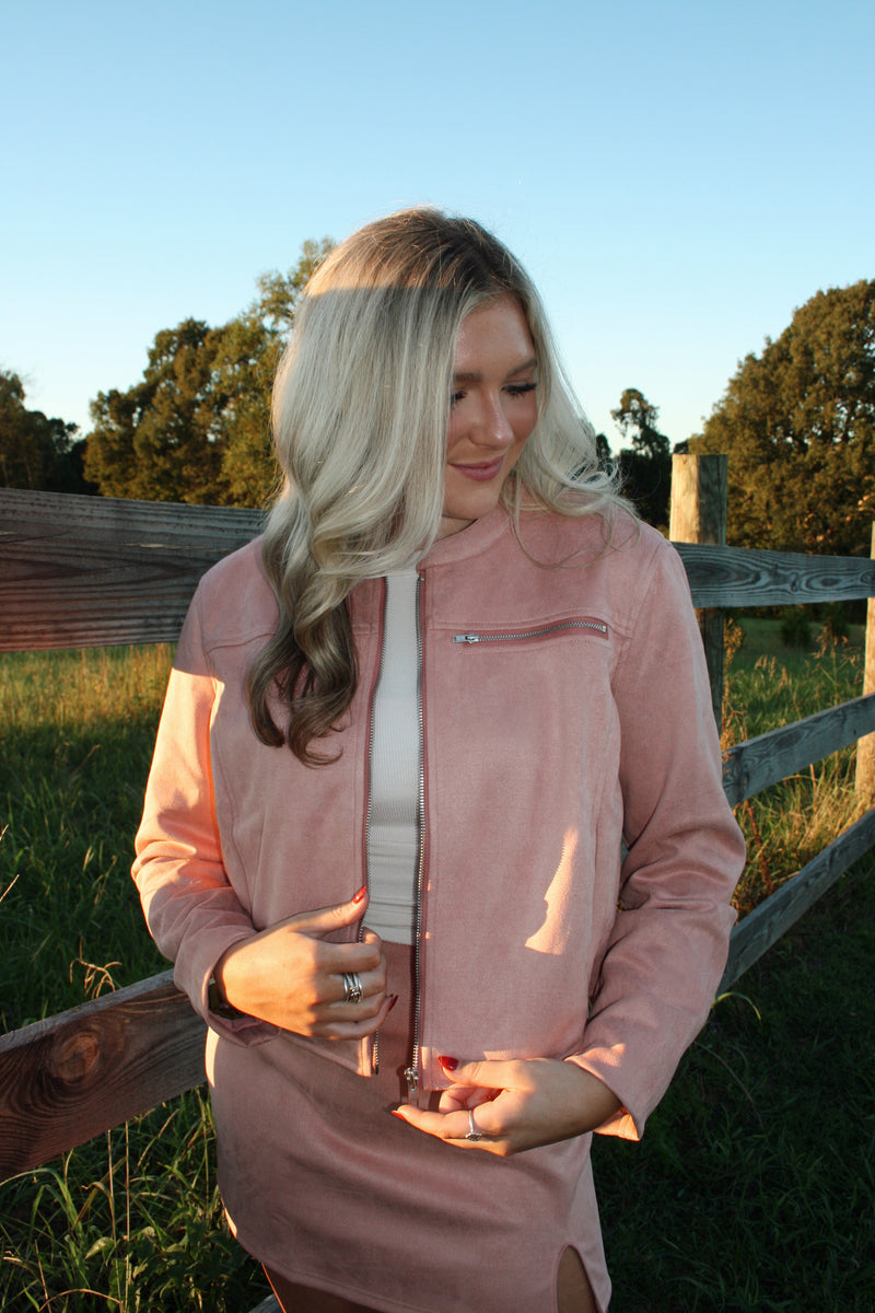 Callie Suede Jacket