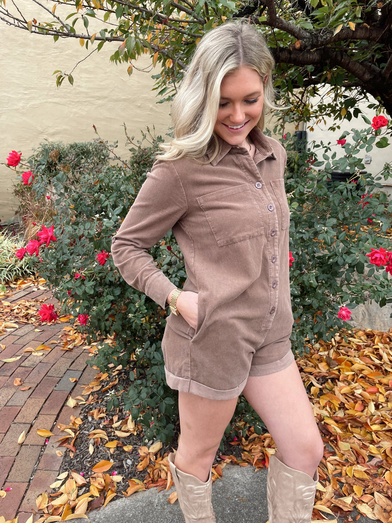 Harlow Corduroy Romper